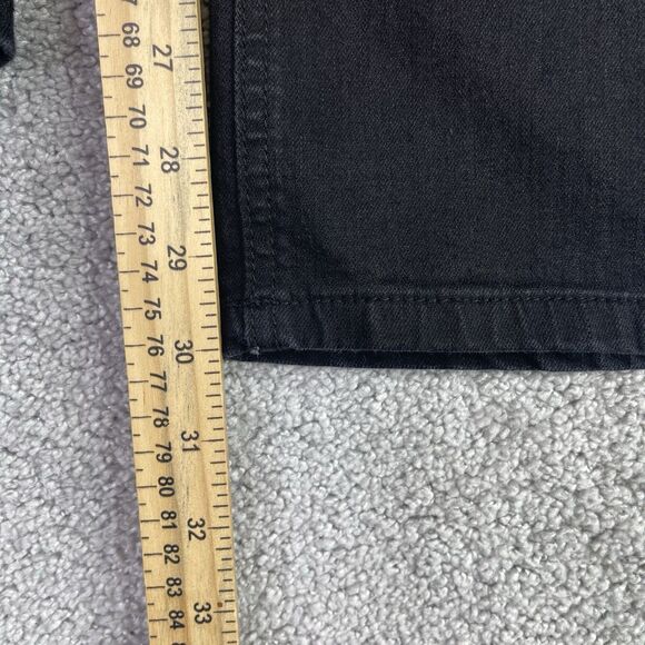 Democracy Jeans Women’s 8 Black Itty Bitty Bootcut Mid-Rise Dark Denim Stretch - Picture 8 of 10